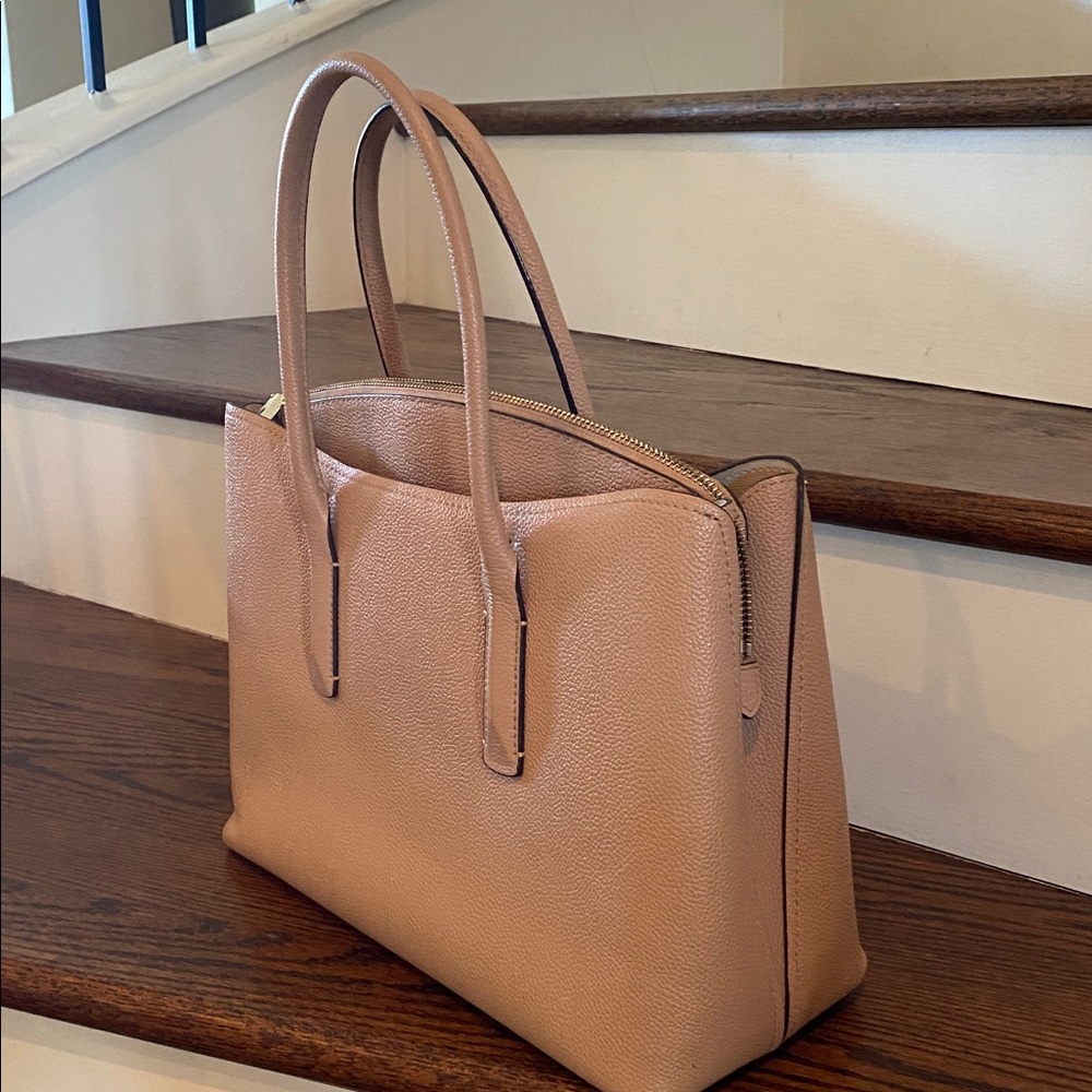 Kate Spade Beige Leather Tote - Picture 3 of 8